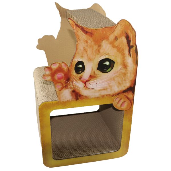 Слои многократной цепи космоса царапая домов дома кровати Scratcher кота картона замка уютные 51.5x31x11CM