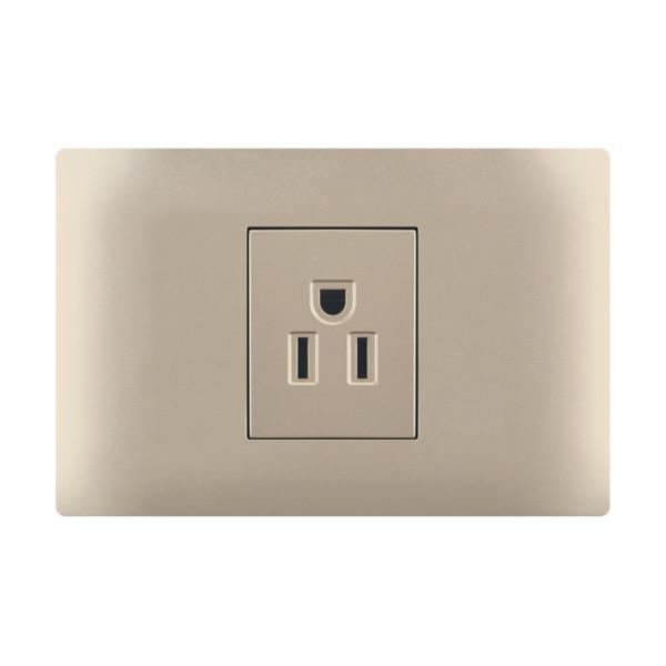 Universal Home Three Hole 1 Gang Socket Over Current Protection 118 * 75mm