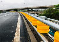 Barreira galvanizada quente da estrada da segurança da coluna do feixe do tambor amarelo