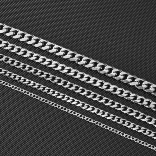 Premium Stainless Steel Cuban Chain - Six-Sided Grinding Finish