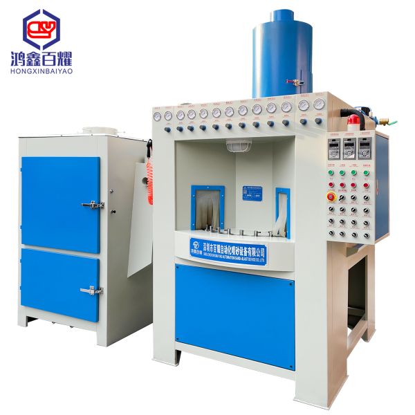 Automatic Sand Blasting Machines Turntable Type Sandblast Abrasive Cleaning