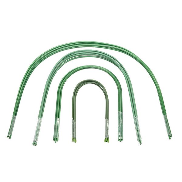 8mm 88cm 3 Foot Plastic Coated Metal Garden Plant Stakes