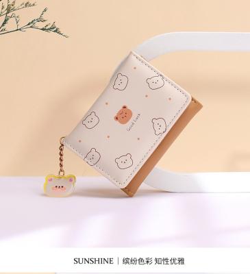 SMALL PURSE LADIES PURSE SHORT STYLE GIRL STUDENT FASHION CARTOON COIN WALLET WHOLESALE WALLET CLIP FEMALE