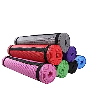 Extra Thick Yoga Mat for Women Men Kids, Professional TPE Yoga Mats, Workout Mat with Carrying Strap Yoga, Pilates