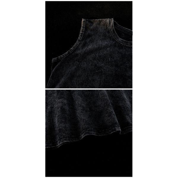 Printed 230G COTTON Vintage Ropa Gym Vest for Men Custom Cut Off Sleeveless Tank Top