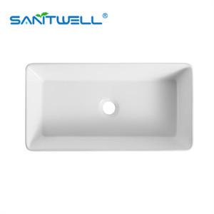 rectangular glaze Modern Art Wash Basin Color Ceramic Basin Above Counter Basin Wall hung Basin