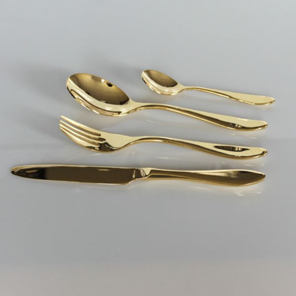 hot sale 18/8 Stainless steel flatware/hotel cutlery set/gold cutlery