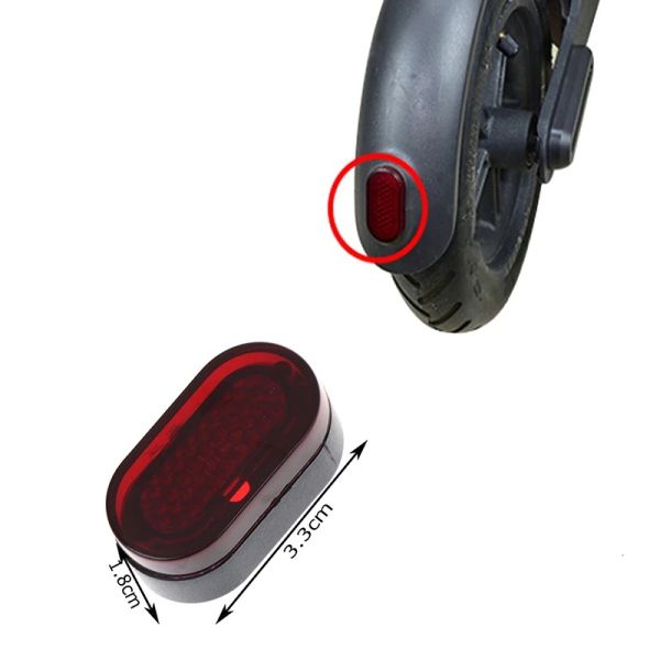 Xiaomi M365 Pro Electric Folding Scooter Rear Fender Lampshade Red Plastic Brake Taillight Scooter Lights