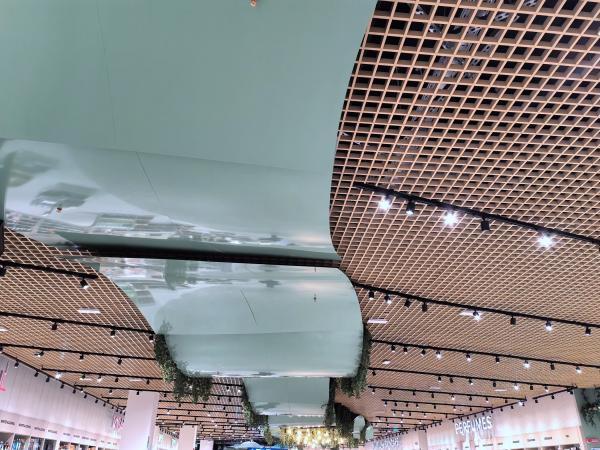 3D Curved RAL Color Aluminum Honeycomb Composite Board Ceiling Tile Acoustic Panel