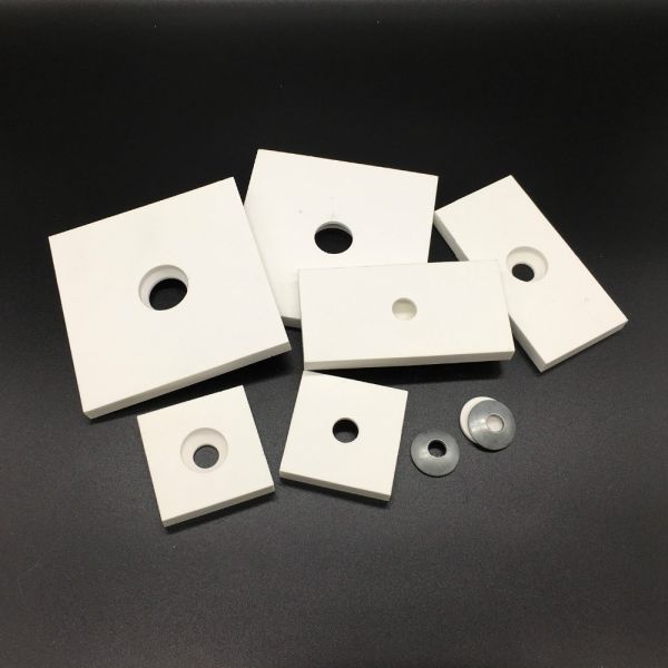 1 Mm Thickness Zirconia Plate Alumina Ceramic Plate With Machined Hole Type