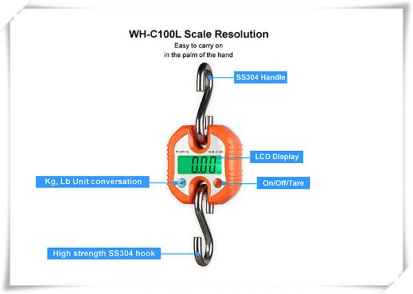 Outside Calibration Heavy Duty Hanging Scale , Mode Function Crane Digital Scale