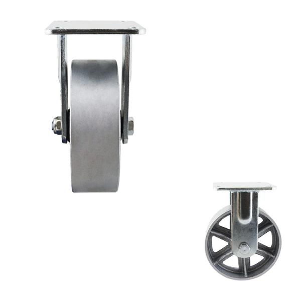 6x2 Inch Silver Wheel 280kg Load Capacity Heavy Duty Rigid Casters