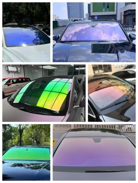 Industrial Blue High HD Chameleon Windscreen Tint FILM 99%UVR Long Lasting
