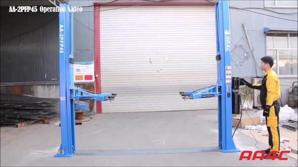 AA4C 8 fold profile 2 post car lift floorplate auto hoist manual release vehicle lift