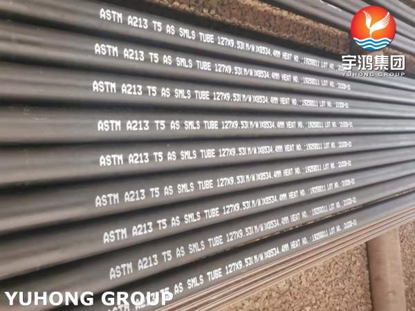 Superheater Alloy Steel Seamless Tube, ASTM A213 Gr.T5, Used In Power Generation Plant