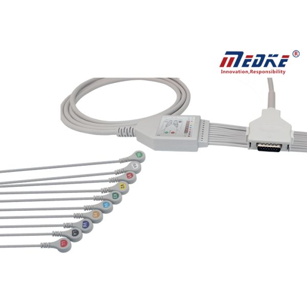 Fukuda Denshi исправил кабель машины кнопки 15Pin FX101 AHA EKG