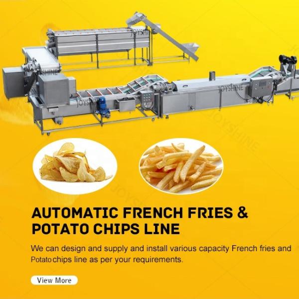 Linha de produção automática de batatas fritas congeladas na Argélia