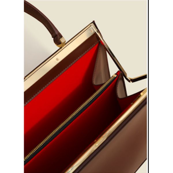 Leather Bag Hand Carry Large Female Bag Clip Ladies Tote Handbag