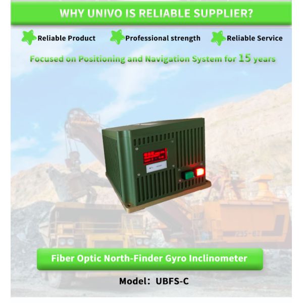 UNIVO UBFS-CY высокоточный датчик для геологических испытаний Регистрация гироскопов Копический наклон Гироскоп оптического волокна Северный поисковик