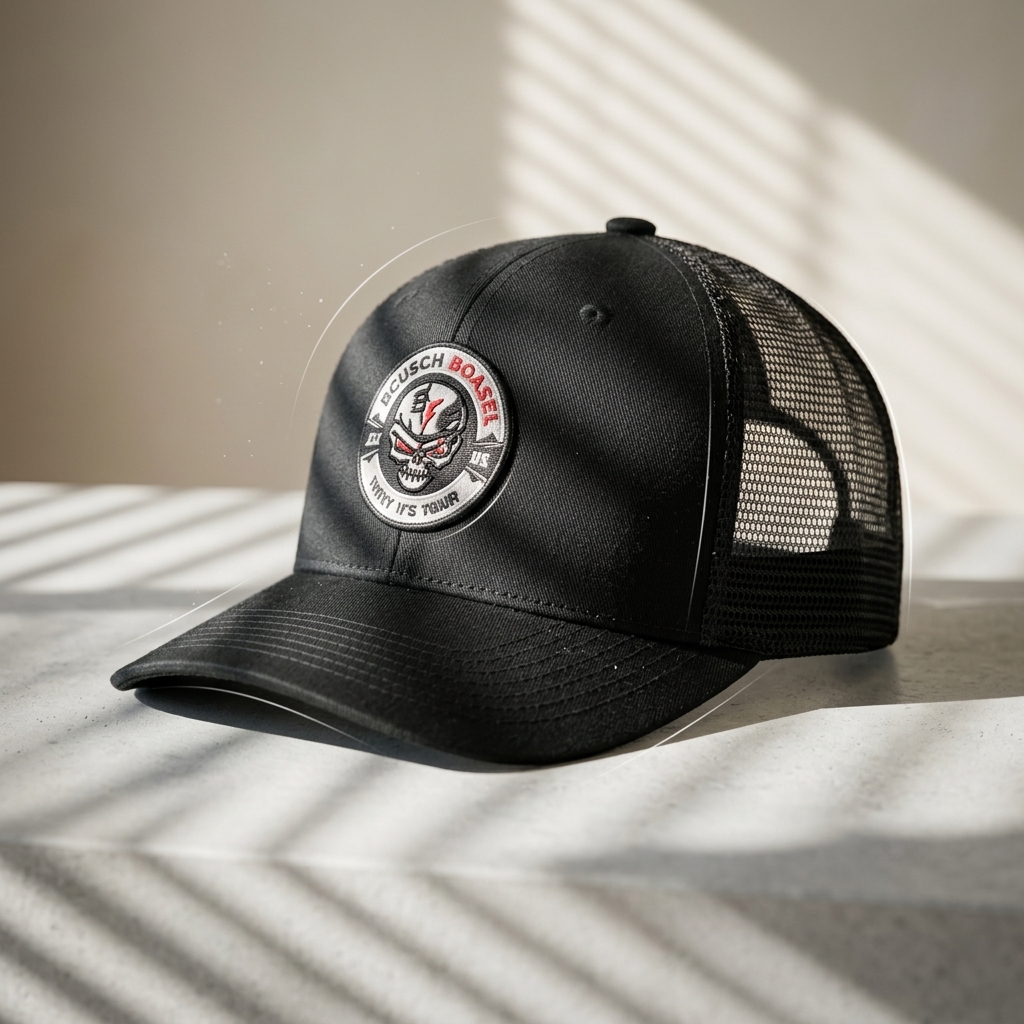 Flat Bill Snapback Custom Embroidered Trucker Hats Mesh Back Street Design