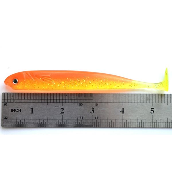 10 Pcs Free Shipping 130mm 13g Soft Bait Fish Fishing Lure Shad 3D Eyes Soft Silicone Tiddler Bait Plastic Lure