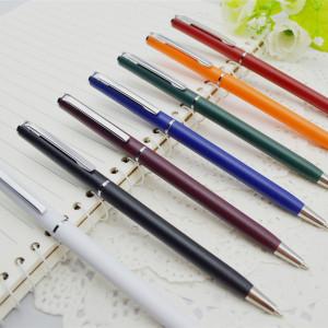 Factory hot selling and high quality plastic rubber square shape hotel pen