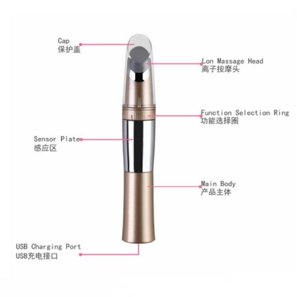 Electric Portable Heated Sonic Face Massager Anti Aging 5V 1A