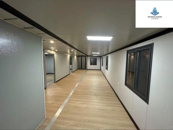 Foldable Expandable Container House With Insulation Fireproof Rock Wool Panels Color Steel Plate