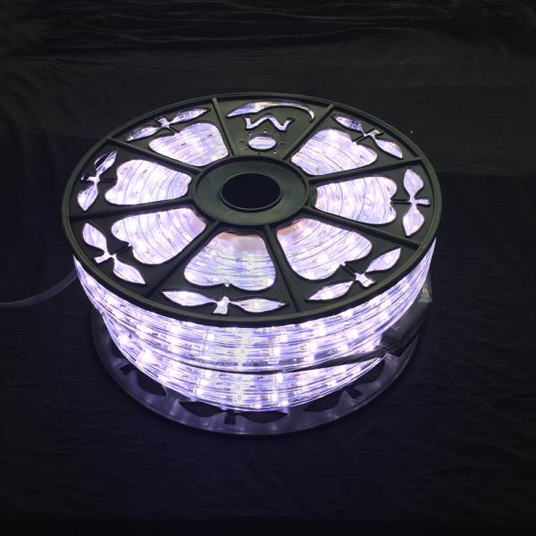 AC110V / 220V LED rope light 50M roll packing Christmas decorative lighting diameter 13mm Clear PVC housing multi color