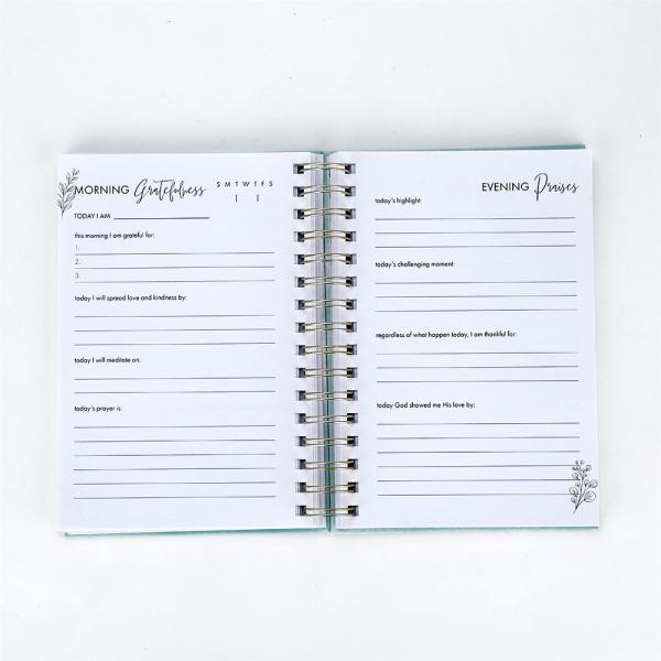 ISO9001 Hardcover Notebook Printing A4 A5 Spiral Notebook Planner For Monthly Weekly Dairy