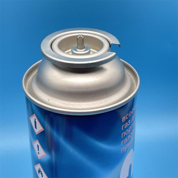 Válvula de gas de butano en aerosoles, válvula de lata de estaño en aerosoles para botes de combustible portátiles Uso de control de gas de precisión