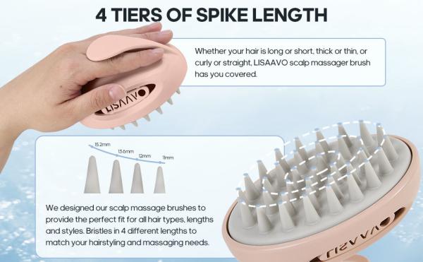 Pets And People Hair Wash Scrubber RoHS Scalp Massager For Washing Hair