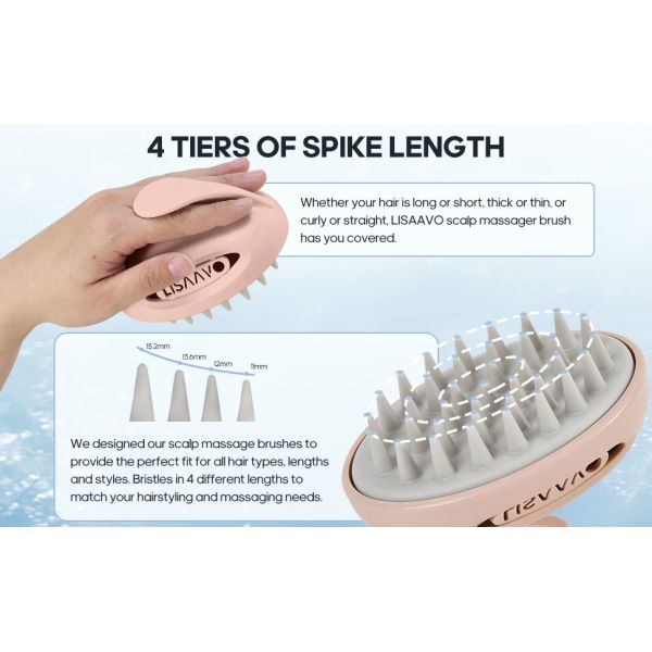 Pets And People Hair Wash Scrubber RoHS Scalp Massager For Washing Hair