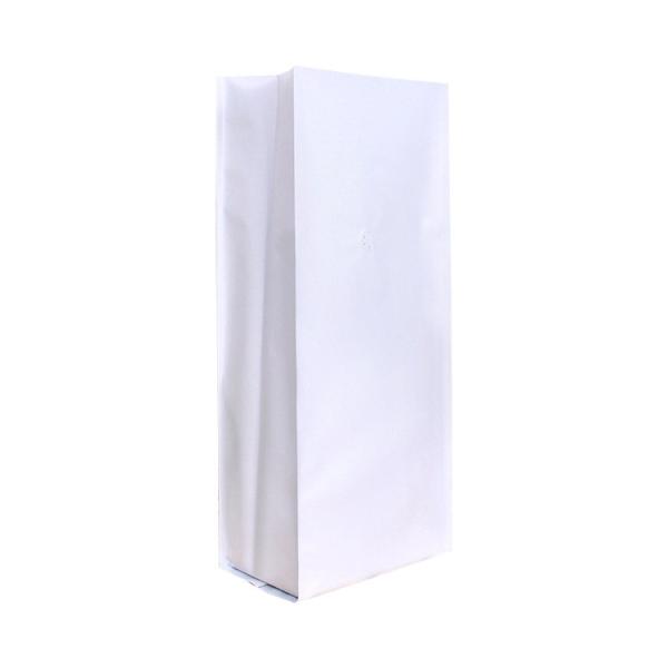 Side Gusset Back Seal Four Side Seal Foil Lined Flat Bottom Coffee Bags 0.5lb 1 lb 2 lb White Black with Degassing Valve