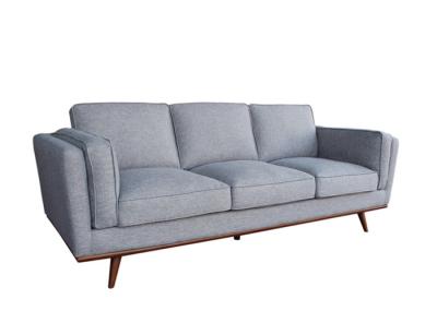 Arm Pillows Three Seater Fabric Sofa Plinth Chestnut 3 Seater Sofa Grey Fabric