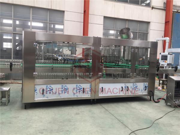 Basil Seed Filling And Capping Machine / Glass Bottle Juice Rinsing Bottling Line
