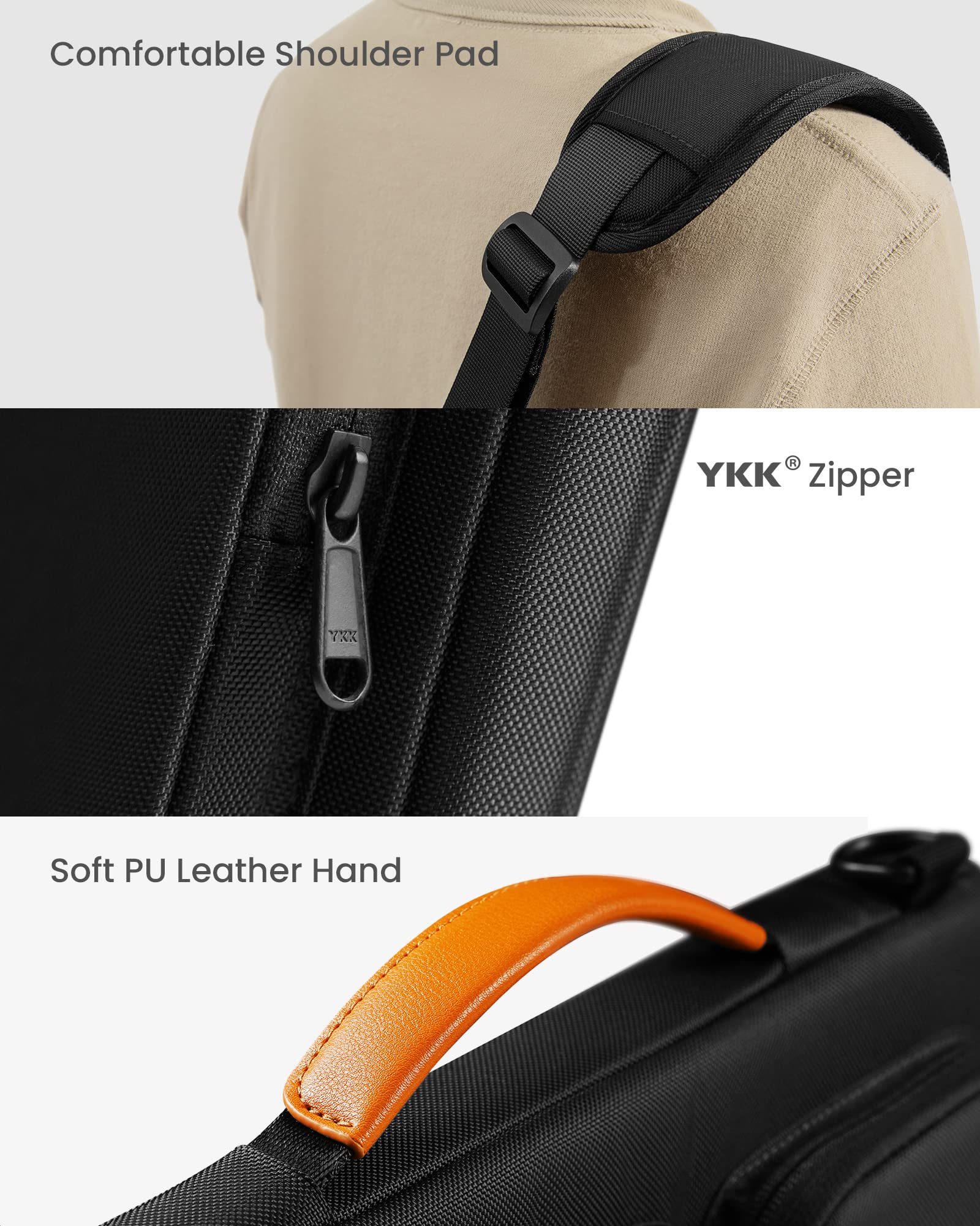 Laudtec 360 Protective Laptop Shoulder Bag for MacBook Air M4/A3240, M3/A3113, M2/A2681 Water-Resistant Accessory Case Wholesale OEM/ODM/Private Label