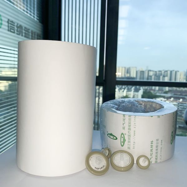 Air Venting 0.22μm PVDF Membrane Roll Hydrophobic For HPLC Analysis