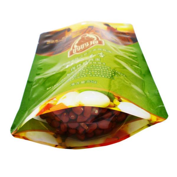 Emballage de collations de fruits secs sac en plastique étanche à l'humidité imprimerie numérique avec fermeture éclair