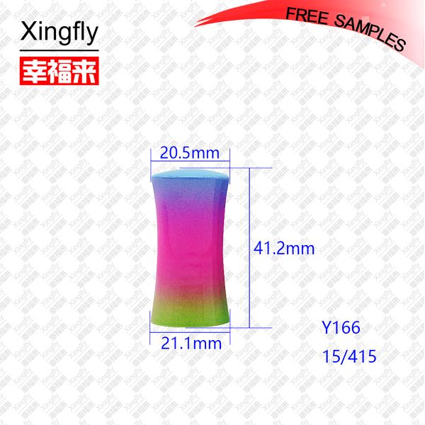 Xingfly Polvo de uñas Cap estampado en caliente Logotipo Material plástico