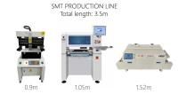 Longueur totale 3,5 m Haute précision Petite ligne de production SMT 0201, BGA, IC 144 broches