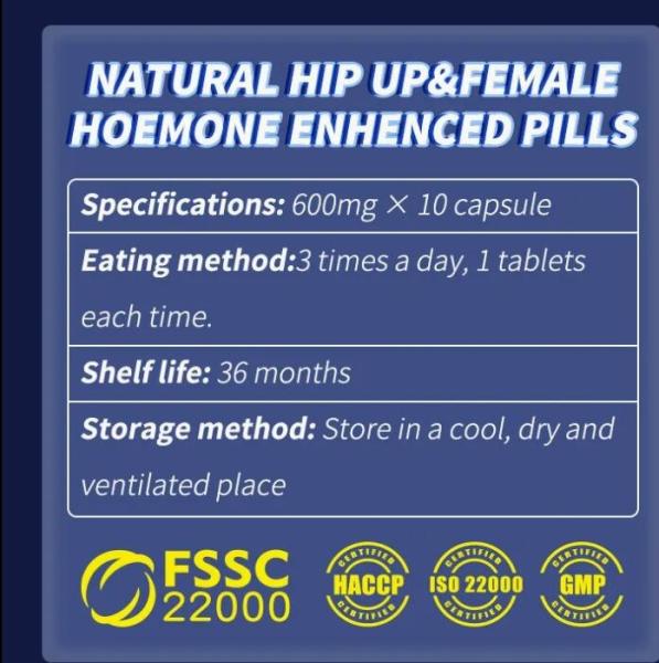 3 Days Hip Big Butt Capsules Herbal Tightening Curve Capsules