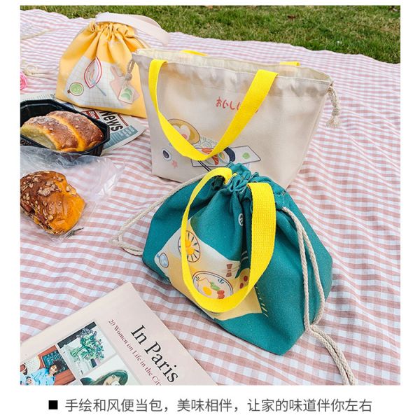 дети Bentgo сумки обеда Drawstring 600D Оксфорда портативные изолировали сумку обеда
