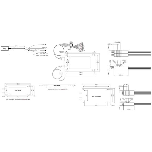 100GHz Low Loss High Isolation AWG DWDM Module for Telecommunications and Optical Networking