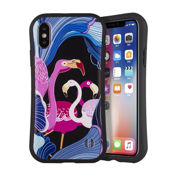 Colored Drawing Smartphone Protective Case / Iphone 8 X Max Mobile Phone Cover
