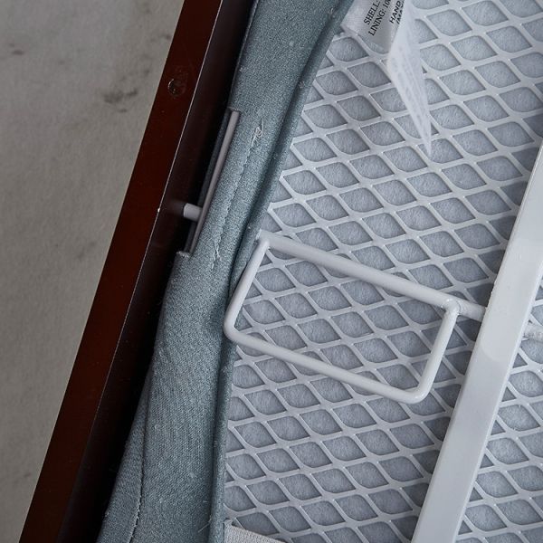 NC Painted 3mm Mirror Brown Wooden Built In Wall Ironing Board