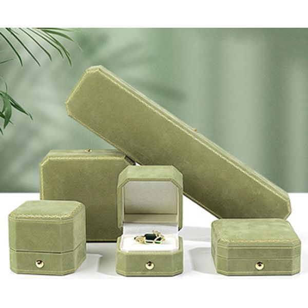 Коробка для упаковки ювелирных изделий из кожи на заказ для ожерелья, серьги, колец и браслетов