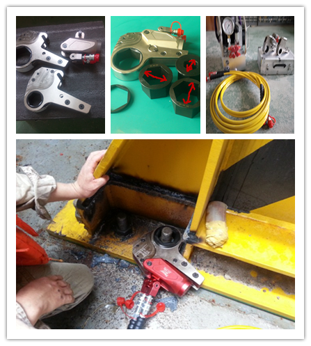 Convenient Low Profile Hydraulic Torque Wrench Industrial Bolting Tools 232-44593Nm