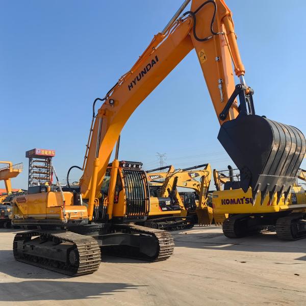 30 Ton Hyundai Used Excavators Backhoe Digger 1.45m3 Capacity Heavy Equipment Machine