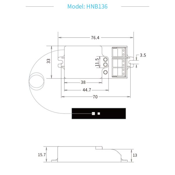 HNB136 App Control Silvair Bluetooth Датчик движения Встроенный преобразователь 0 - 10 В